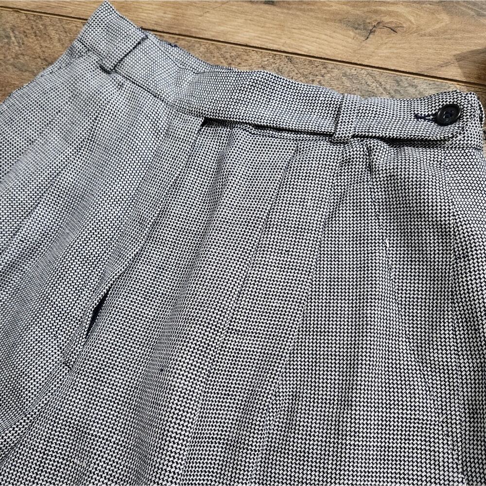 NEW Eric New York Linen High Rise Blue Marled Dress Pants Size 6 Career Corpcore - Picture 6 of 13